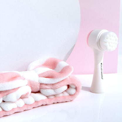 Luxury Facial Cleansing Brush & Headband - GOLDFARMACI