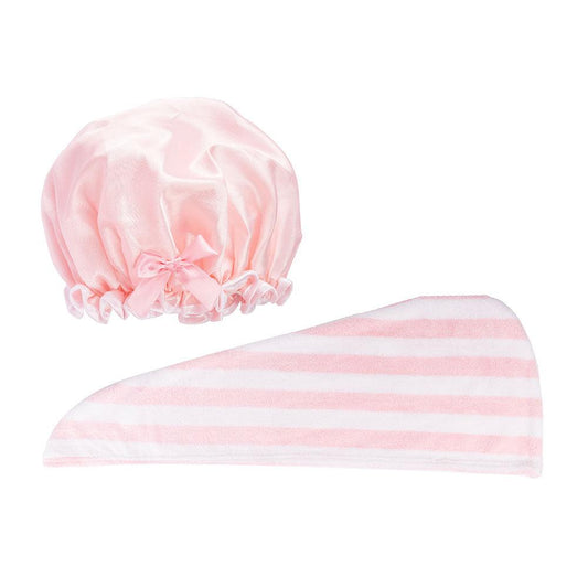 Luxury Hair Towel & Shower Cap - GOLDFARMACI