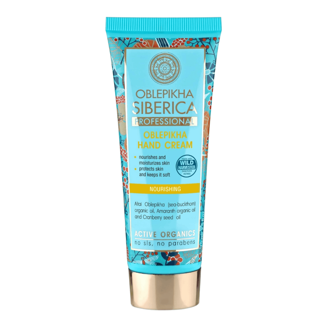 Oblepikha Hand Cream Nourishing and Moisturizing, 30ml. - GOLDFARMACI