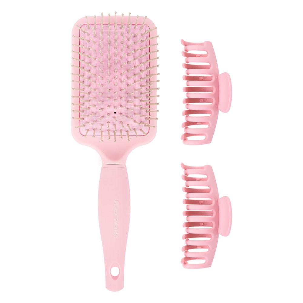 Paddle Brush and Claw Clips 2 clips - GOLDFARMACI