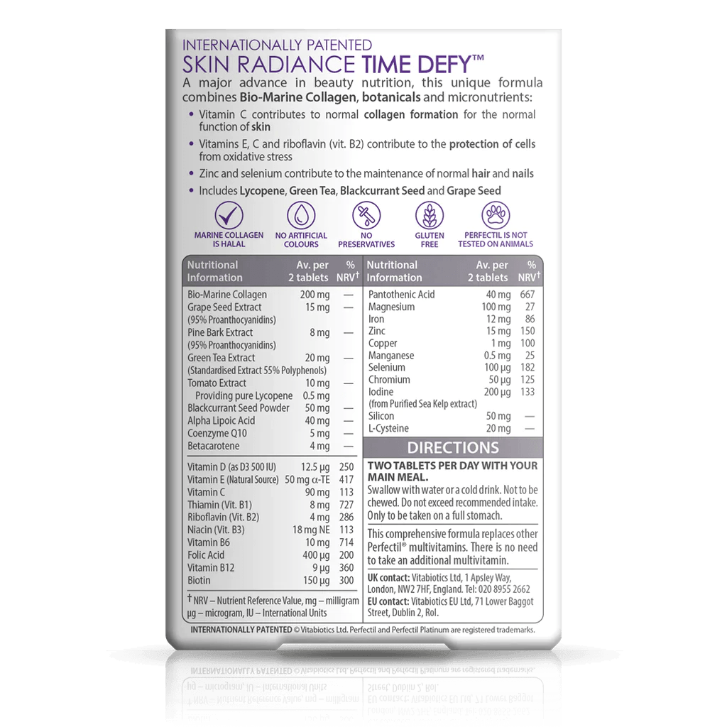 Perfectil Platinum Radiance 30Tabs - GOLDFARMACI