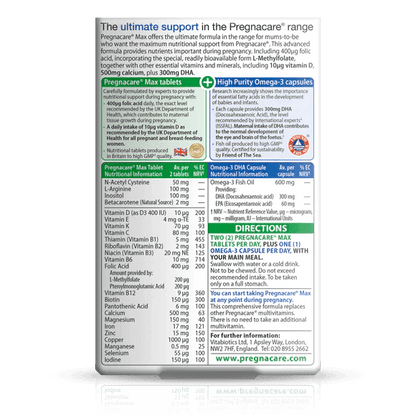 Pregnacare Max 84Tabs - GOLDFARMACI