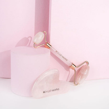 Rose Quartz Roller & Gua Sha - GOLDFARMACI