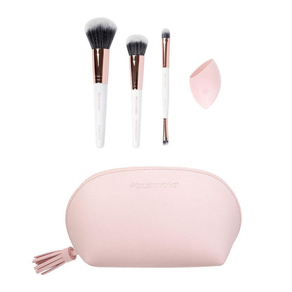 Travel Makeup Brush & Sponge Set - GOLDFARMACI