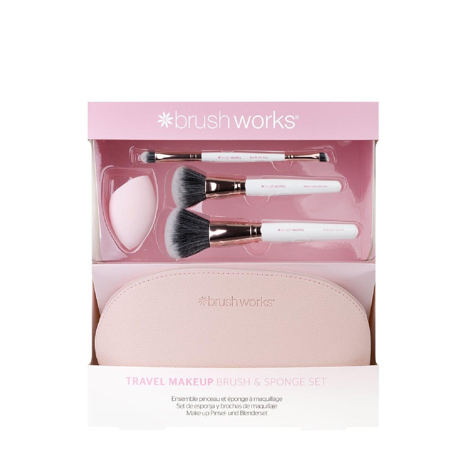 Travel Makeup Brush & Sponge Set - GOLDFARMACI