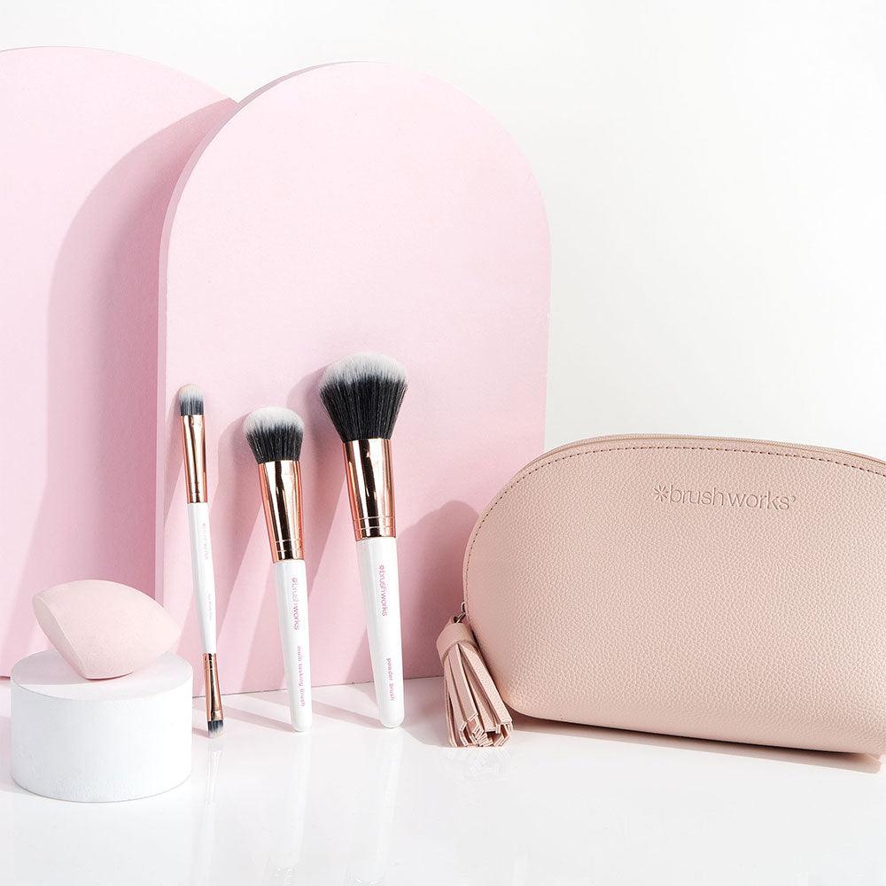 Travel Makeup Brush & Sponge Set - GOLDFARMACI