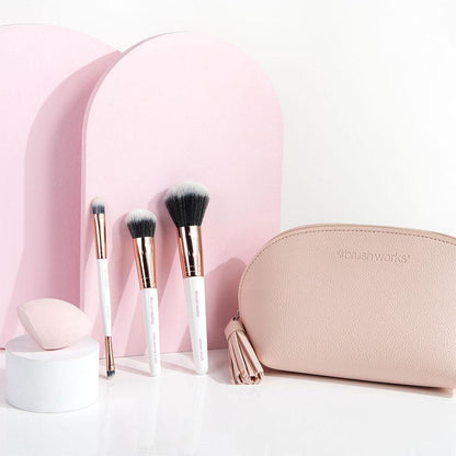 Travel Makeup Brush & Sponge Set - GOLDFARMACI