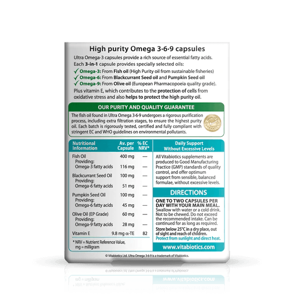 Ultra Omega 3·6·9 60Tabs - GOLDFARMACI