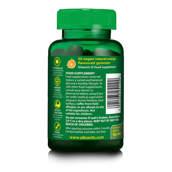 Ultra Vitamin D Gummies 50pcs - GOLDFARMACI