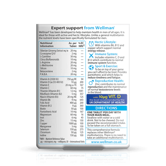 Wellman Original 30Tabs - GOLDFARMACI