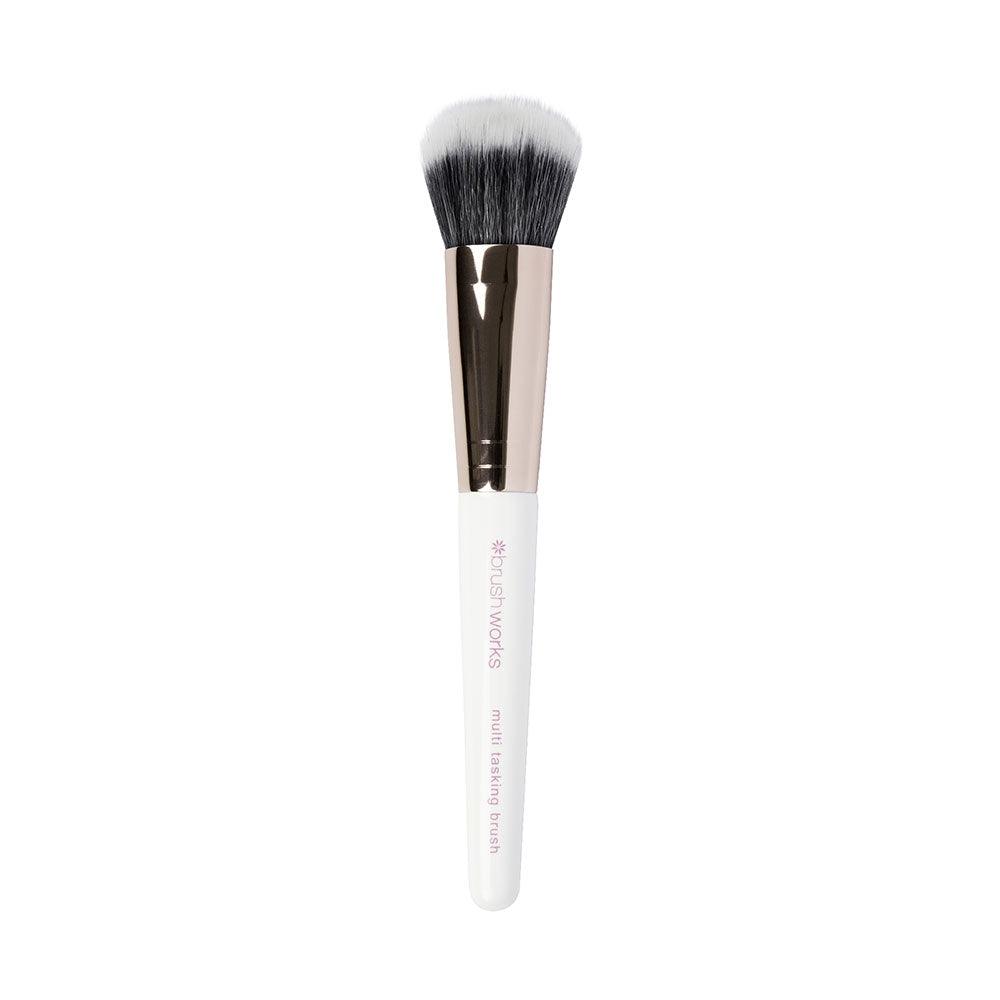 White & Gold Multi Tasking Brush - GOLDFARMACI