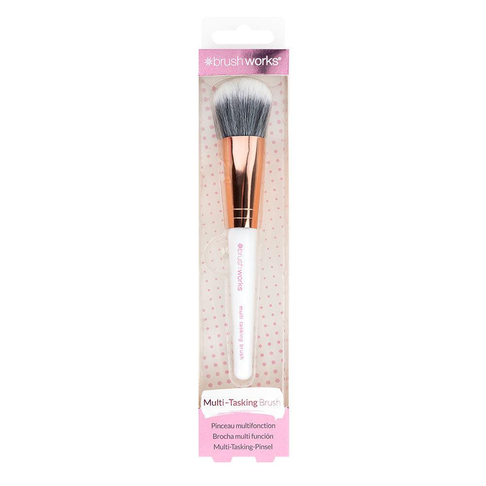 White & Gold Multi Tasking Brush - GOLDFARMACI